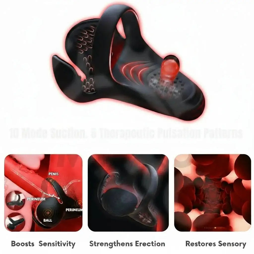 Pryxo™ Vibrating Electric Male Masturbation Lock Ring Charging
