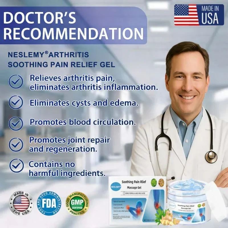 🔥Instant Pain Relief🔥NESLEMY® Joint Relief Gel – Natural Herbal Ointment Wellness