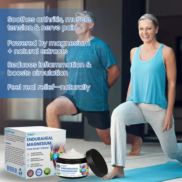 Pryxo™ EnduraHeal Magnesium Pain Relief Cream (Treats Arthritis, Neuropathy, Rheumatism, Sports Injuries & More)