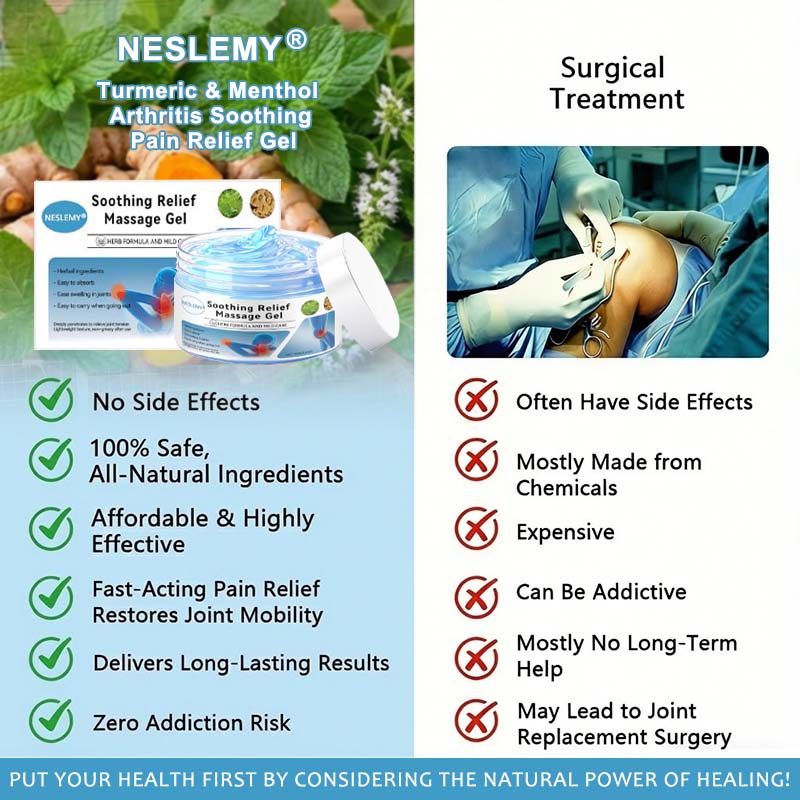 🔥Instant Pain Relief🔥NESLEMY® Joint Relief Gel – Natural Herbal Ointment Wellness
