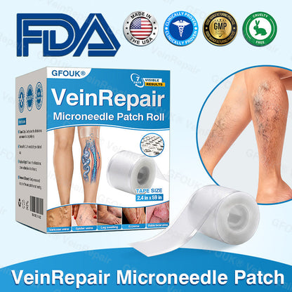 🇺🇸🏆✅️🏃GFOUK® VeinRepair Microneedle Patch Roll⚡Instant Relief, Long-Term Results