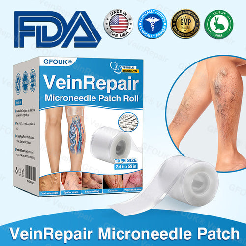 🇺🇸🏆✅️🏃GFOUK® VeinRepair Microneedle Patch Roll⚡Instant Relief, Long-Term Results