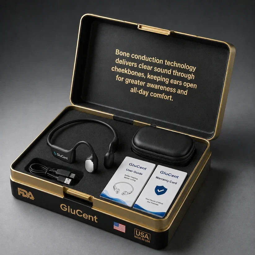 🌎Ends Today: 83% OFF!⏰🏆GluCent® Bone Conduction Smart Hearing Headphones （Mayo Clinic Recommended）