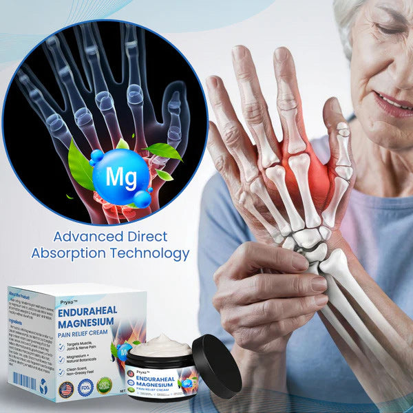 Pryxo™ EnduraHeal Magnesium Pain Relief Cream (Treats Arthritis, Neuropathy, Rheumatism, Sports Injuries & More)
