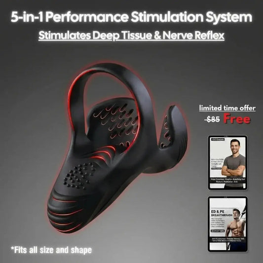Pryxo™ Vibrating Electric Male Masturbation Lock Ring Charging