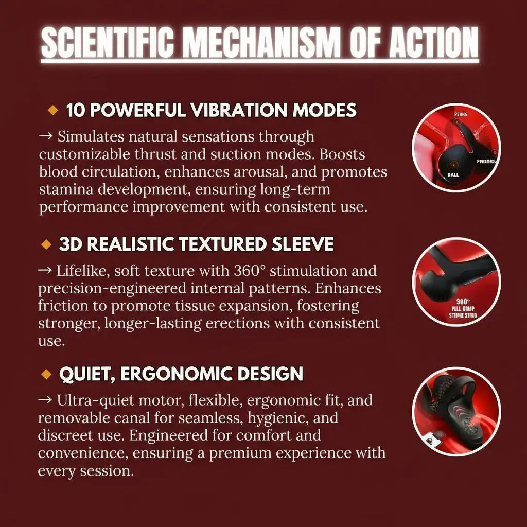 Pryxo™ Vibrating Electric Male Masturbation Lock Ring Charging