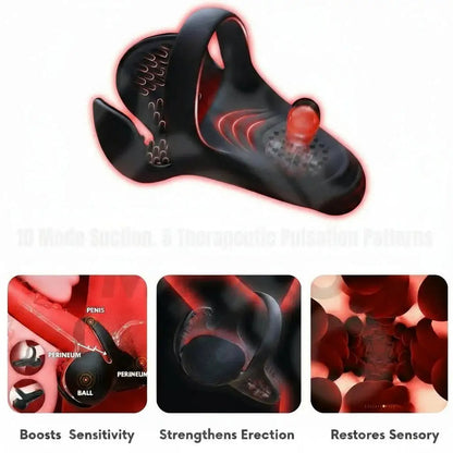 Pryxo™ Vibrating Electric Male Masturbation Lock Ring Charging