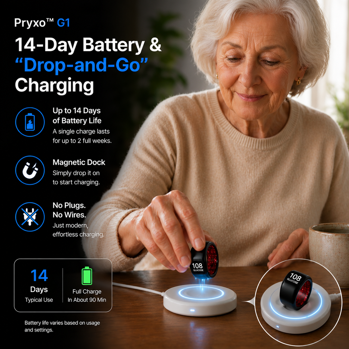 🎉 80% OFF Launch Offer🏆Pryxo™ G1 Non-Invasive Smart Ring