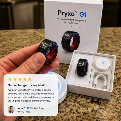 🎉 80% OFF Launch Offer🏆Pryxo™ G1 Non-Invasive Smart Ring