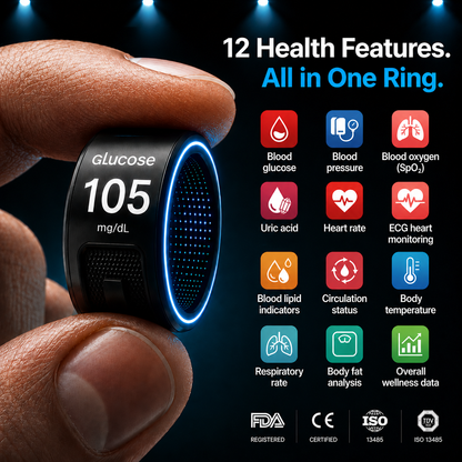 🎉 80% OFF Launch Offer🏆Pryxo™ G1 Non-Invasive Smart Ring