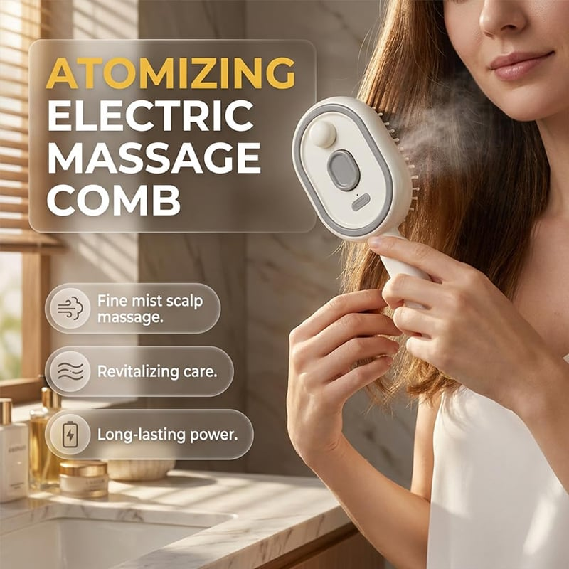 Electric Spray Hair Brush